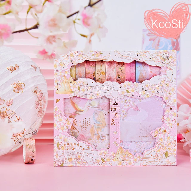 Washi Tape Japanese Stationery Kawaii Pink Masking Tape Cute Scrapbooking  Girl Gift Decoration School Office Supplies - AliExpress