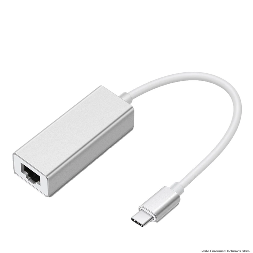 

Type-C To Rj45 Network Port Usb3.1 Type-C 100M Wired Network Card Network Adapter Laptop Computer Type-C Ethernet Adapter