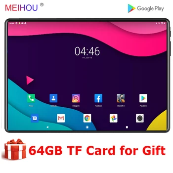 

10 Inch Tablet PC Bluetooth Wifi Phone Android 9.0 OS Octa Core Dual SIM Card 2.5D Tablet 3GB RAM 32 GB ROM +64GB TF Card Free