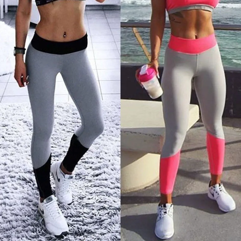 

Outdoor Hit Color Yoga Pants Women Leggings Fitness Tight Sexy Hips High Elastic Workout Running Exercise Gym Trouser Sportswear