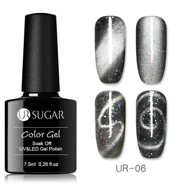 41 Ur Sugar 9D кошачий глаз УФ-гель для ногтей голографический блеск 5D магнитный гель лак замачиваемый УФ светодиодный Полупостоянный лак для ногтей - Цвет: 41