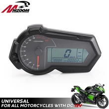 Универсальный мотоцикл одометр тахометр для 2,4 цилиндров ЖК ATV цифровой спидометр 12000 об/мин для BMW KAWASAKI KTM HONDA