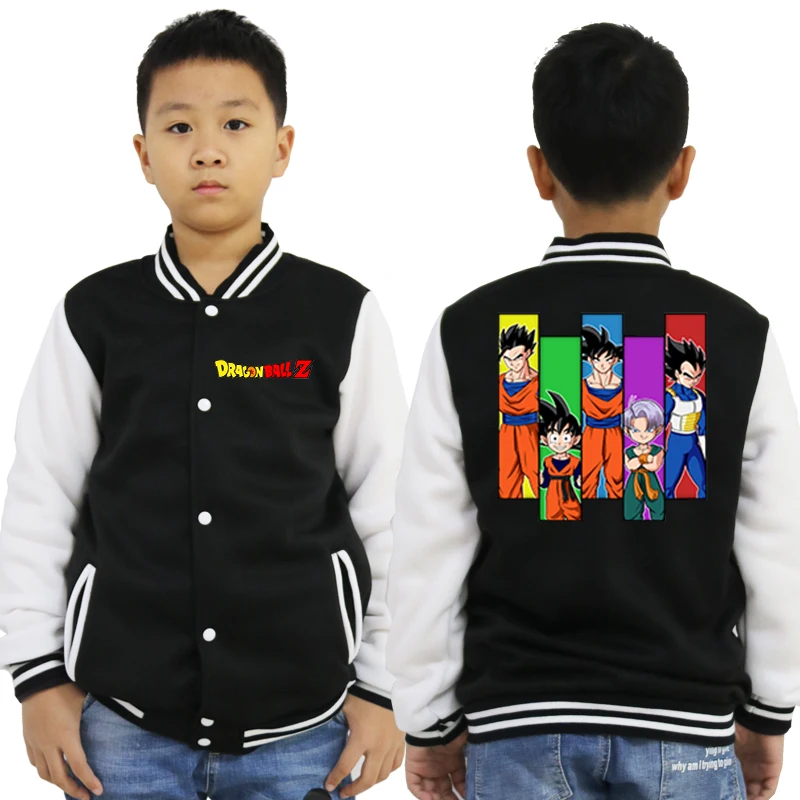 baseball jacket 3 Бейсбольная куртка с принтом «Жемчуг дракона» Спортивный костюм для малышей Детская Повседневная осенне-зимняя одежда для мальчиков и девочек детская одежда топы - Color: baseball jacket 3