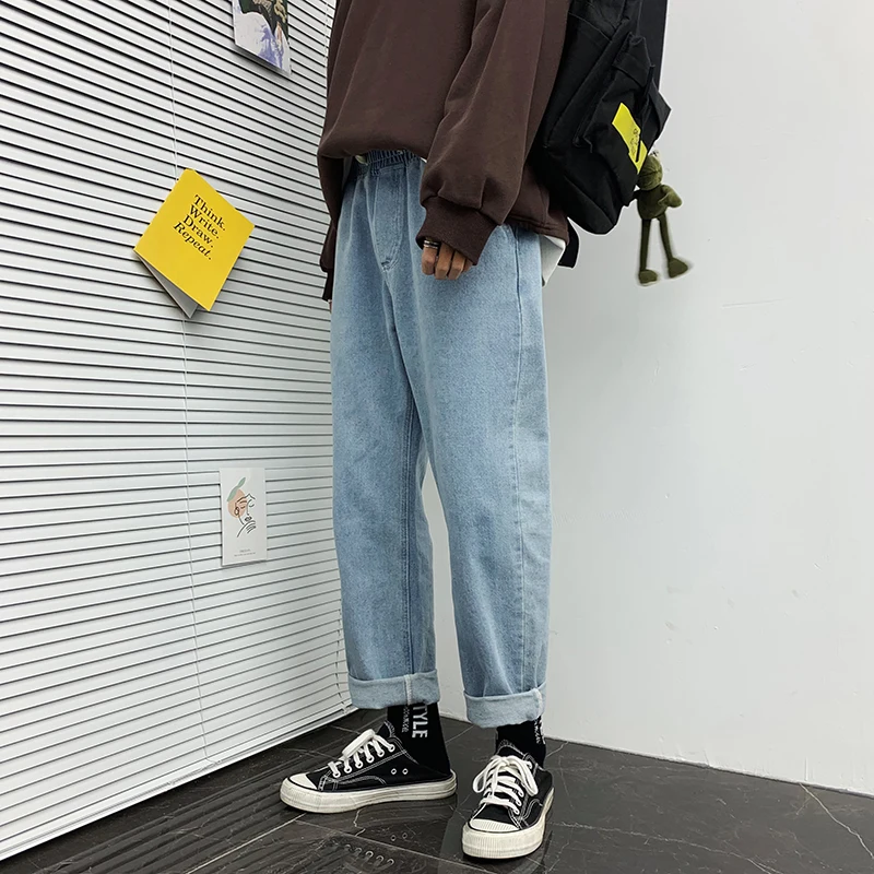 2020 Men's Leisure Casual Pants Baggy Homme Wash Jeans Loose Cargo Pocket Biker Denim 4 Color Cowboy Trousers Big Size M-4XL 2020 Men's Leisure Casual Pants Baggy Homme Wash Jeans Loose Cargo Pocket Biker Denim 4 Color Cowboy Trousers Big Size M-4XL