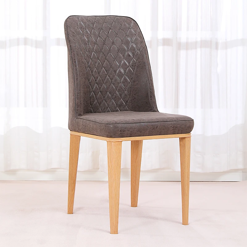 Обеденный стул домашний один современный минималистичный скандинавские технологии ткань Американский стул с высокой спинкой модный стул для ресторана отеля серый