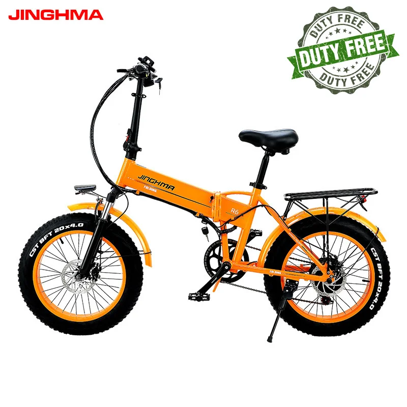 Складной электрический велосипед для взрослых JINGHMA R6 20 дюймов колеса 500 Вт 48 В Ач
