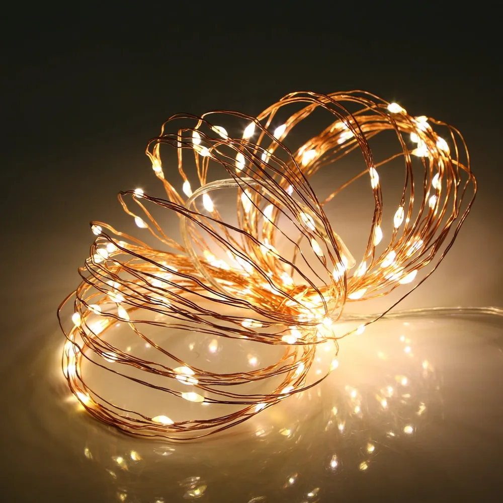 10 м 100Led музыкальная струнная лампа, голосовое управление, медный провод, многоцветная сказочная Праздничная гирлянда, декоративная лампа, горячая распродажа