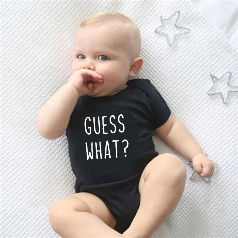 Guess What Chicken Body para bebé, Mono para recién nacido, ropa para niño Body de algodón para niña, ropa - AliExpress