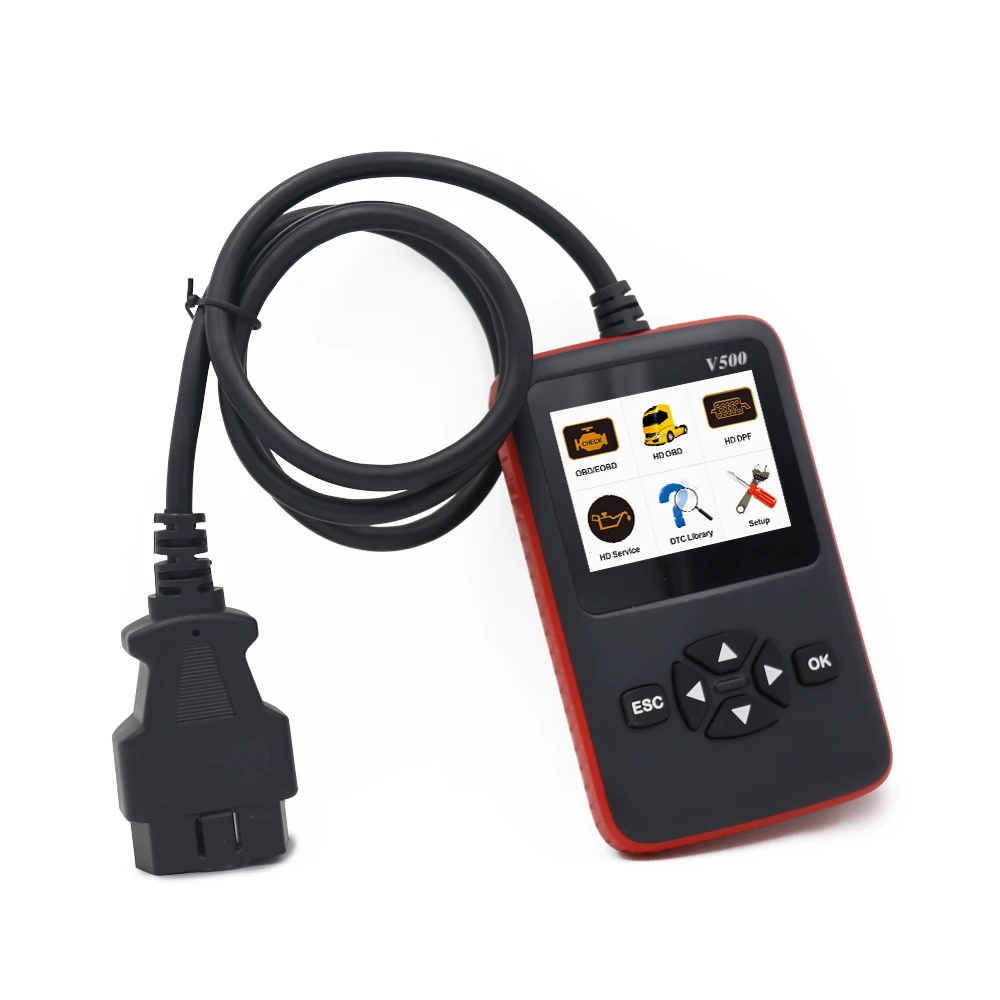 V500 Professional Universal O-B-D2 Scanner Engine Fault Reader Check Car Truck Diagnostic Scan Tool for All 1996+ Vehicles | Инструменты