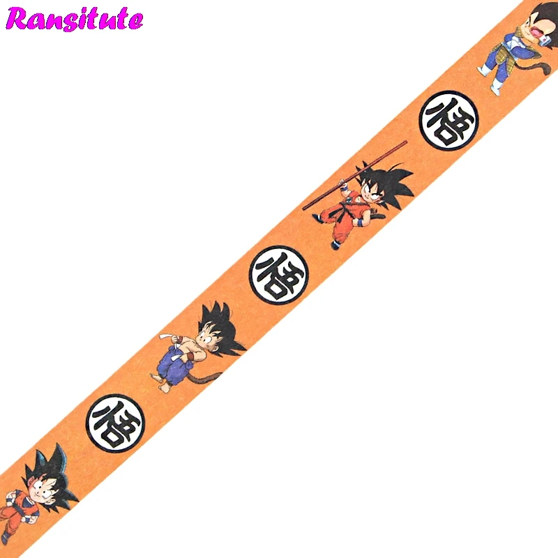 Ransitute Dragon Ball Васи бумажная лента ручной работы DIY декоративная бумажная лента школьные принадлежности маскирующий инструмент для украшения подарок R730
