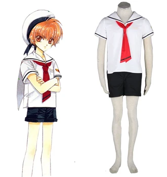 

(QYY-09) Cardcaptor Sakura Tomoeda Elementary School Boys' Sailor Summer School Uniform Anime Cosplay Costume
