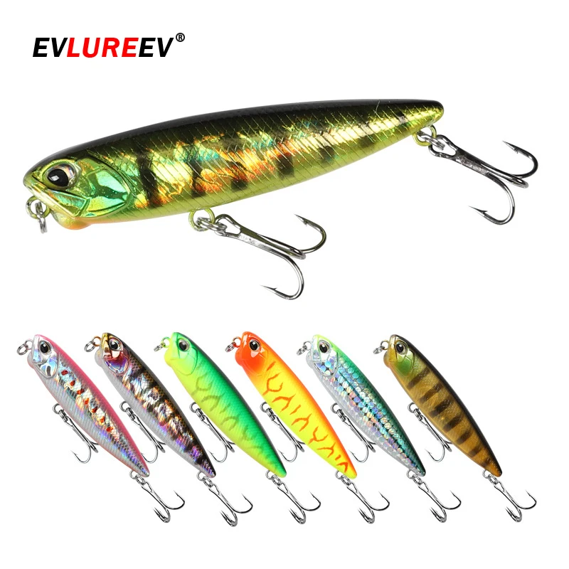 Floating Pencil Fishing Lure 65mm 100mm Topwater Crankbait Bass Snakehead  Hard Baits float Long Casting fishing tackle pesca