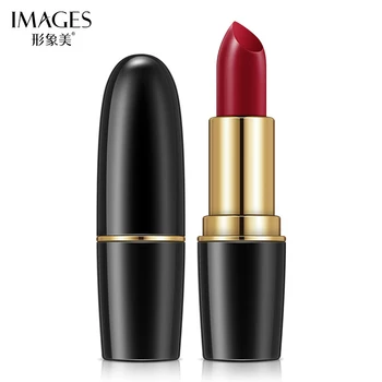 

Images Matte Waterproof Velvet Lipstick Durable Non-fading Sexy Red Brown Vitamin E Moisturizing Water-Resistant Maquillaj TSLM1