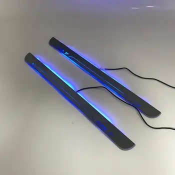 

Osmrk led moving door scuff for volkswagen golf dynamic door sill plate flat lining overlay flow/still light