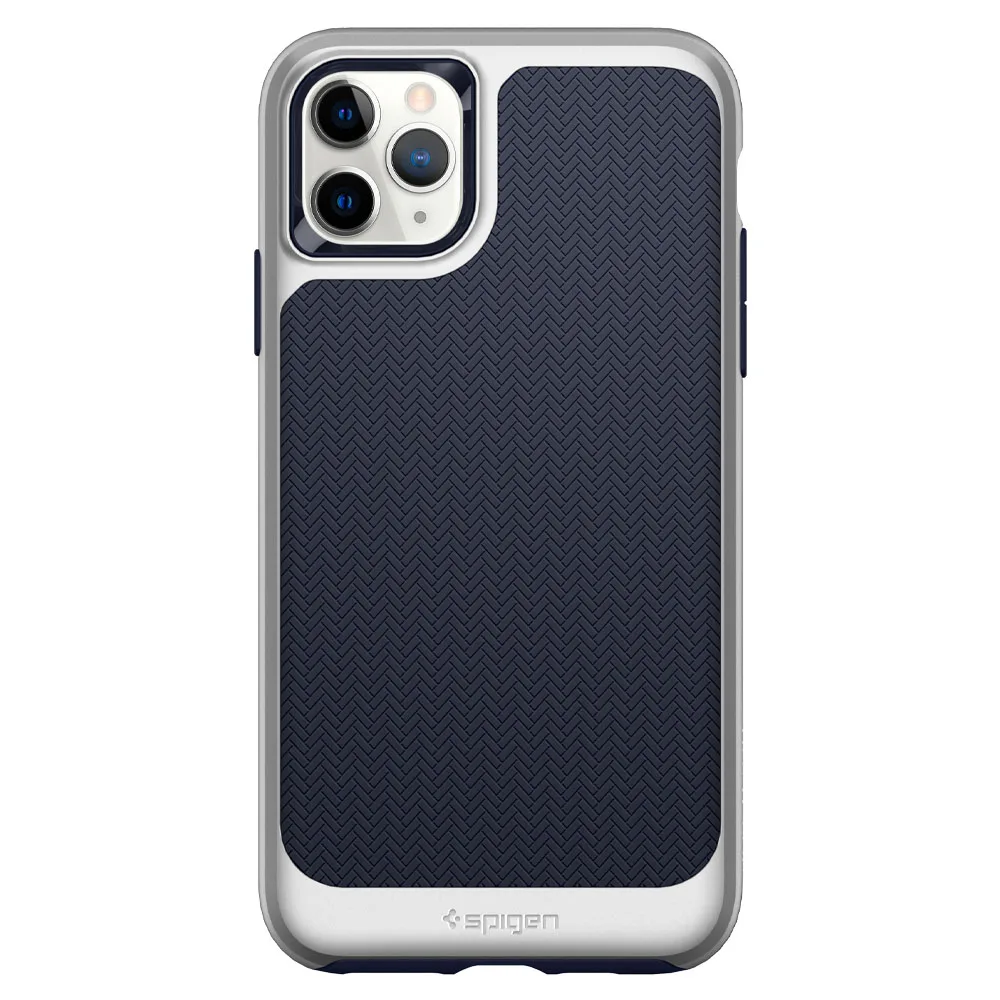 Гибридный чехол Spigen Neo для iPhone 11 Pro Max/11 Pro/11-MIL-STD-810, двухслойный Карманный чехол s - Цвет: Satin Silver
