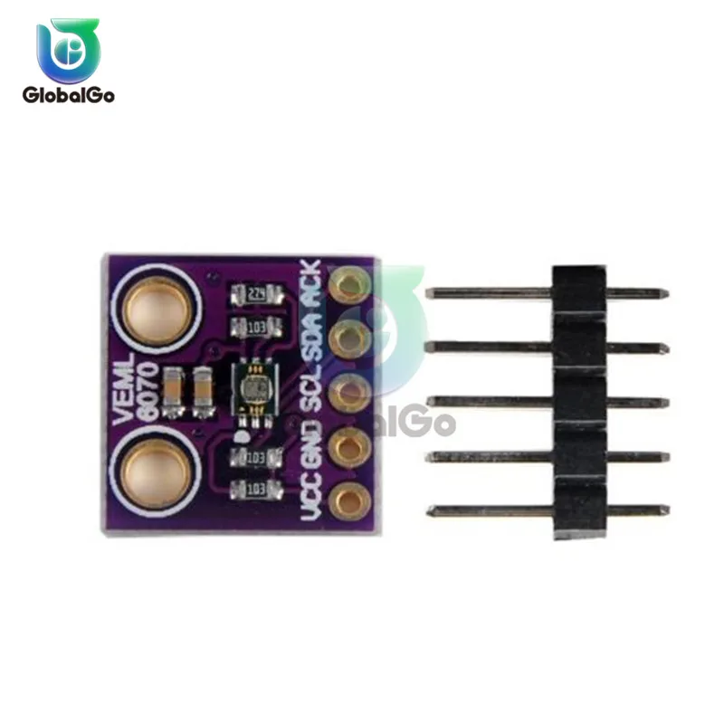 

GY-VEML6070 UV Ultraviolet Light Sensor Module Sensitivity Detection Solar Light Sensor Module I2C Interface Amplifier Board