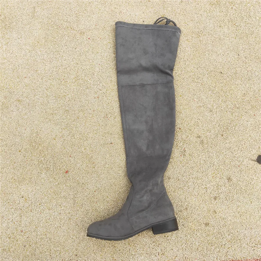 

women's women winter sexy boot shoes Square Knight boots
