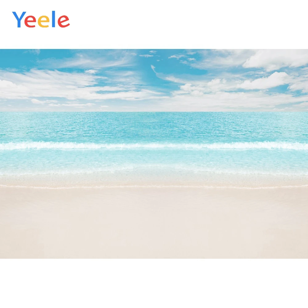 Тропический фон для фотосъемки Yeele с изображением летнего моря пляжа песка