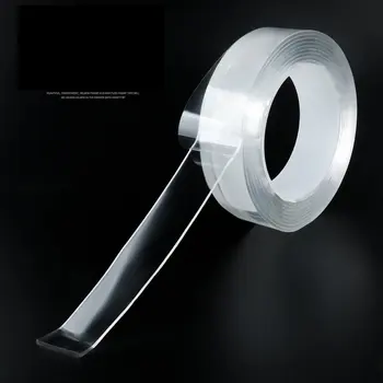 

Reusable Practical Portable Seamless Nano Tape Million Times Transparent Wash Magic Glue Double-Sided Tapediscount