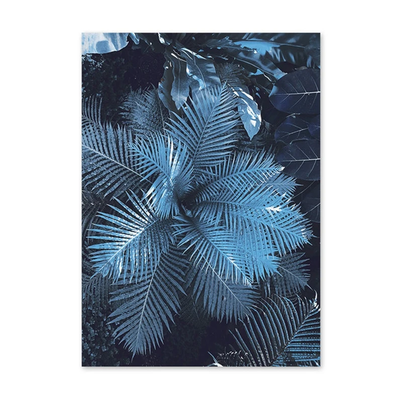 Printing-Canvas-Painting-Nordic-Style-Poster-Blue-Dandelion-Rose-Leaf-Sea-Quote-Modular-Pictures-Wall-Art (8)