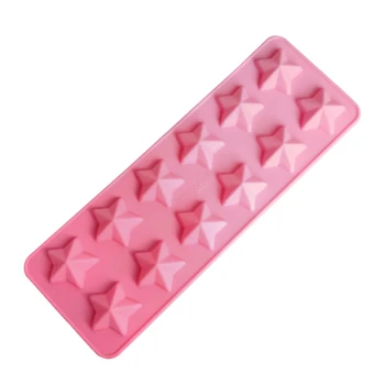 

12-grids Handmade Silicone Chocolate Mold DIY Pentagram Chocolate Biscuit Fondant Mold Soap Molds Cake Tools1-