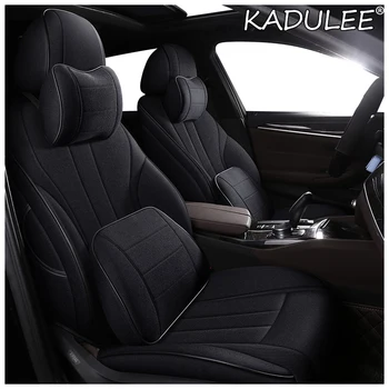 

KADULEE Custom Flax car seat cover set For JEEP Compass Wrangler Patriot Cherokee Grand Cherokee Commander Renegade car sears