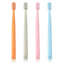 4Pcs/Set Minimalist Sweet Candy Color Soft Bristle Head Toothbrush Oral Hygiene Care Family Tooth Cleaning Tool With Storage Box