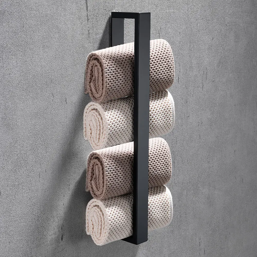 Towel-Rack Facecloth-Holder Kitchen-Supplies Self-Adhesive Stainless-Steel Bathroom Washcloth