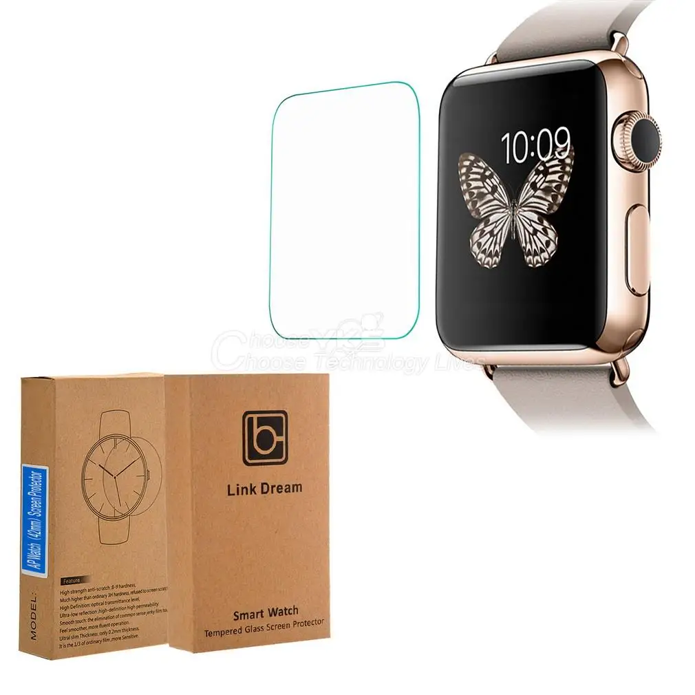 

Glass Film 0.2mm Tempered Glass Screen Protector for Apple Watch 38mm 42mm