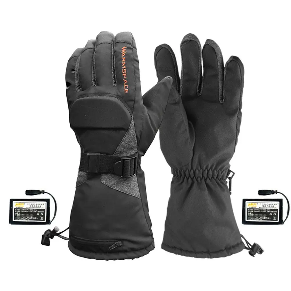 

Motorcycle Heated Gloves 3.7V/3600mAh Lithium Battery Waterproof Warm Keeping Thermal Heat Gloves For Skiing Riding In Cold Weat
