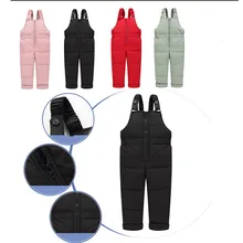 Детские лыжные штаны, теплые уличные штаны для сноубординга, водонепроницаемые дышащие зимние лыжные штаны для мальчиков и девочек
