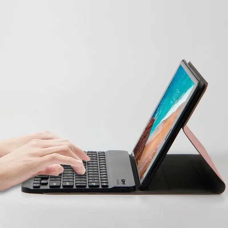 Русский/Иврит/испанский беспроводной Bluetooth клавиатура Стенд кожаный чехол для Xiao mi Pad 4 Plus mi Pad4 Plus 10,1 Tab