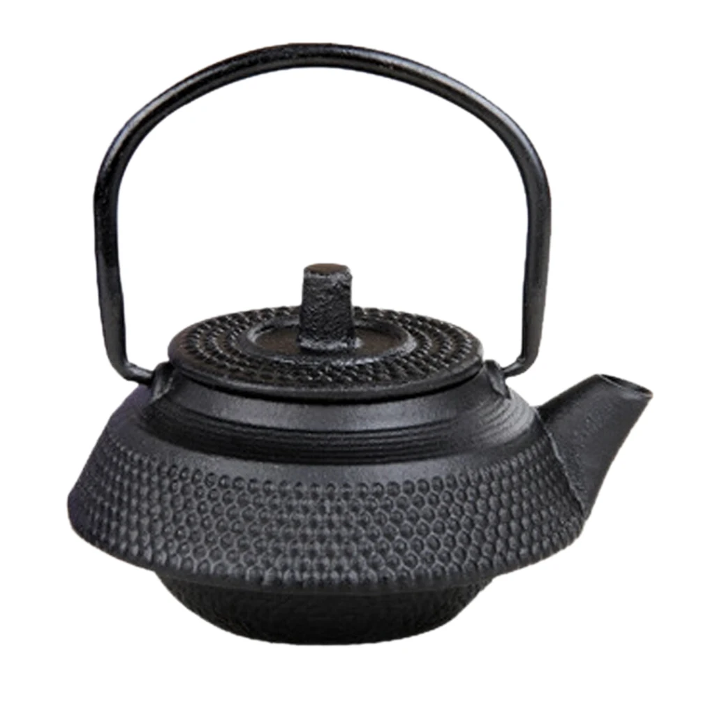 1pc Cast Iron Teapot Japanese Tetsubin Tea Kettle Small Metal Tea Pot 50ml