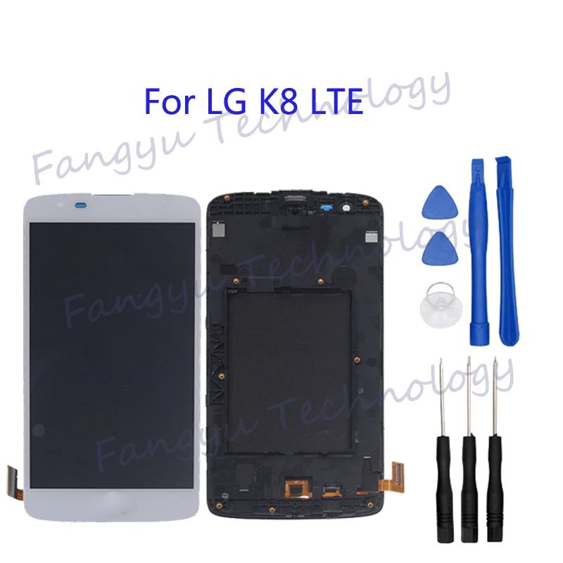 

5.0" AAA high quality LCD for LG K8 LTE K350 K350N K350E K350DS LCD Display Touch Screen with Frame Repair Kit Replacement+tool