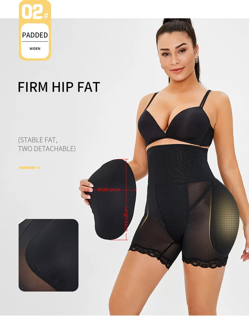 Sexy Butt Lifter Big Ass Padded Hip Enhancer Shapewear Women High Waist Trainer Thigh Slimmer Body Shaper Control Panties
