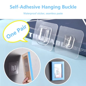 

Adhesive Wall Hooks Waterproof Double-sided Sticker Towel Hanger Rack Suction Cup Sucker Holder for Bathroom Kitchen