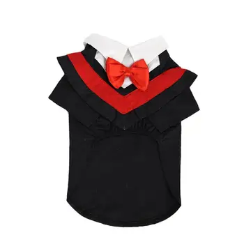 

Dog Adorable Clothes Pet Costume Graduation Doctor Dress Cosplay Clothes Pet Supplies (Size S)