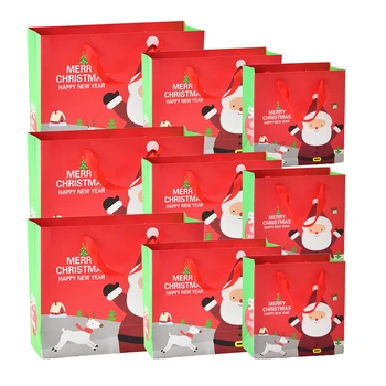 

9Pcs Gift Bags Lightweight Exquisite Multi-purpose Durable Delicate Tote Bags Paper Packaging Bags for Cookies