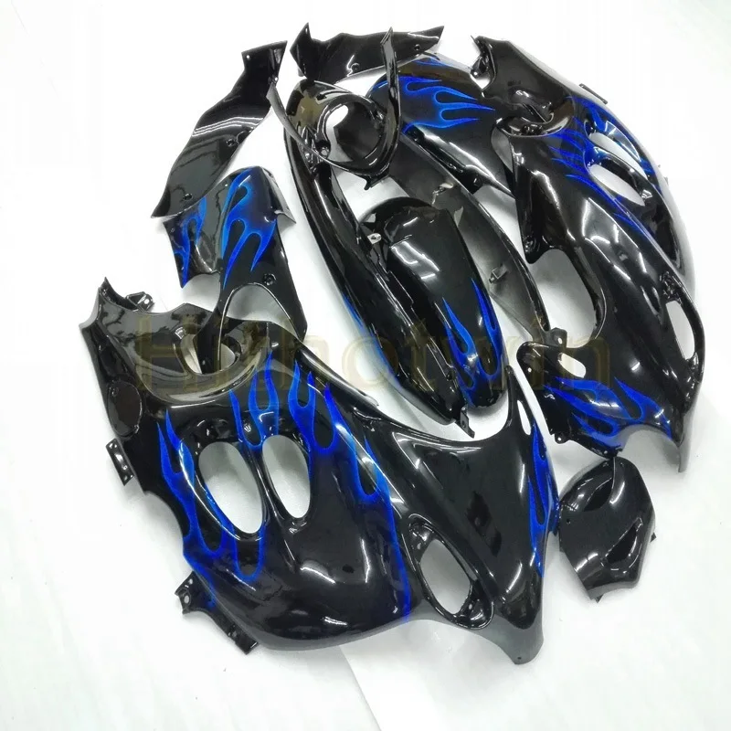 M Пользовательские мотоцикла обтекателя Для GSX750F GSX600F 2003 2004 2005 2006 Двигатель панели+ болты+ светло-голубой цвет пламени - Цвет: M