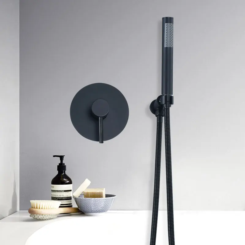 Beiluode матовый золотой набор для ванной комнаты смесители ванны и душа настенный