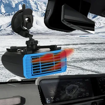 

2 In1 12V 24V Universal ABS Low Noise Driving Vehicle Demister Multiple Protection 360 Degree Rotating Car Heater Interior