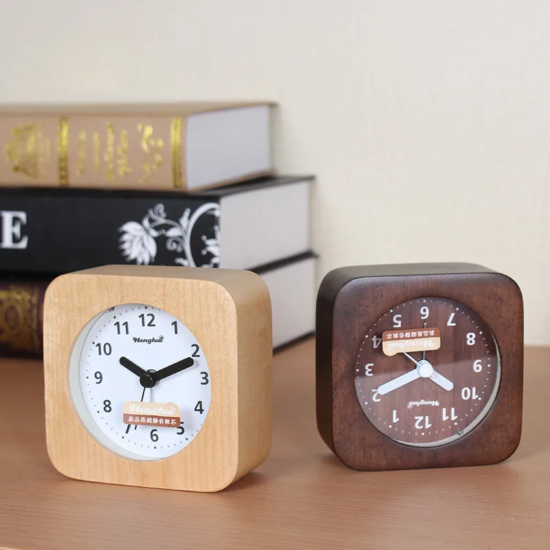 Скандинавские простые квадратный будильник креативные прикроватные часы