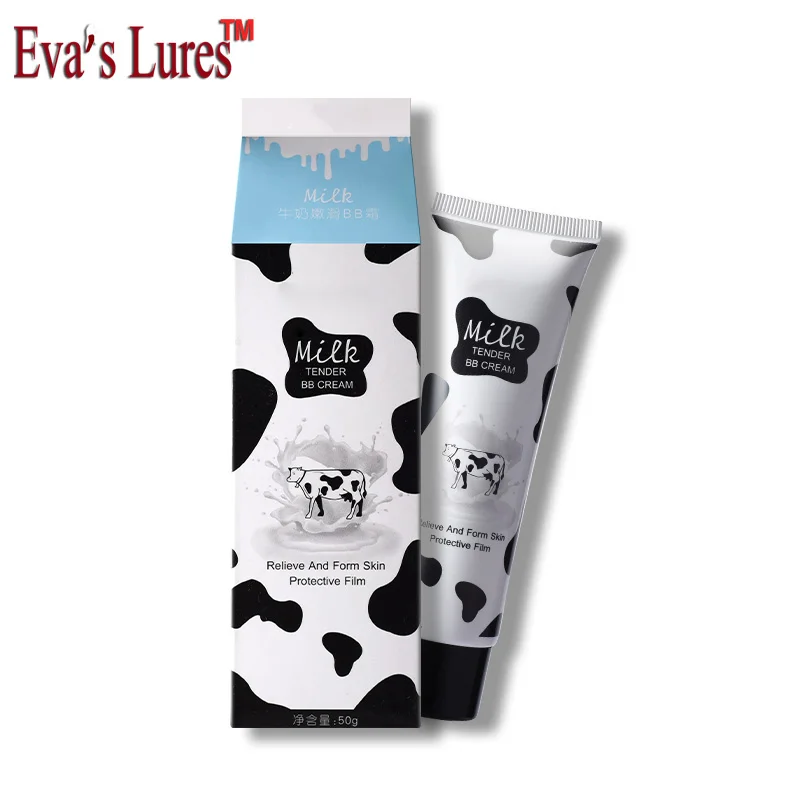 

Eva's Lures Natural BB Cream Whitening Moisturizing Concealer Nude Foundation Makeup Face milk BB&CC Cream Beauty