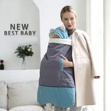 Новое поступление, детский плащ-кенгуру, эргономичный плотный ветрозащитный плащ с капюшоном, Зимний плащ для малышей B123