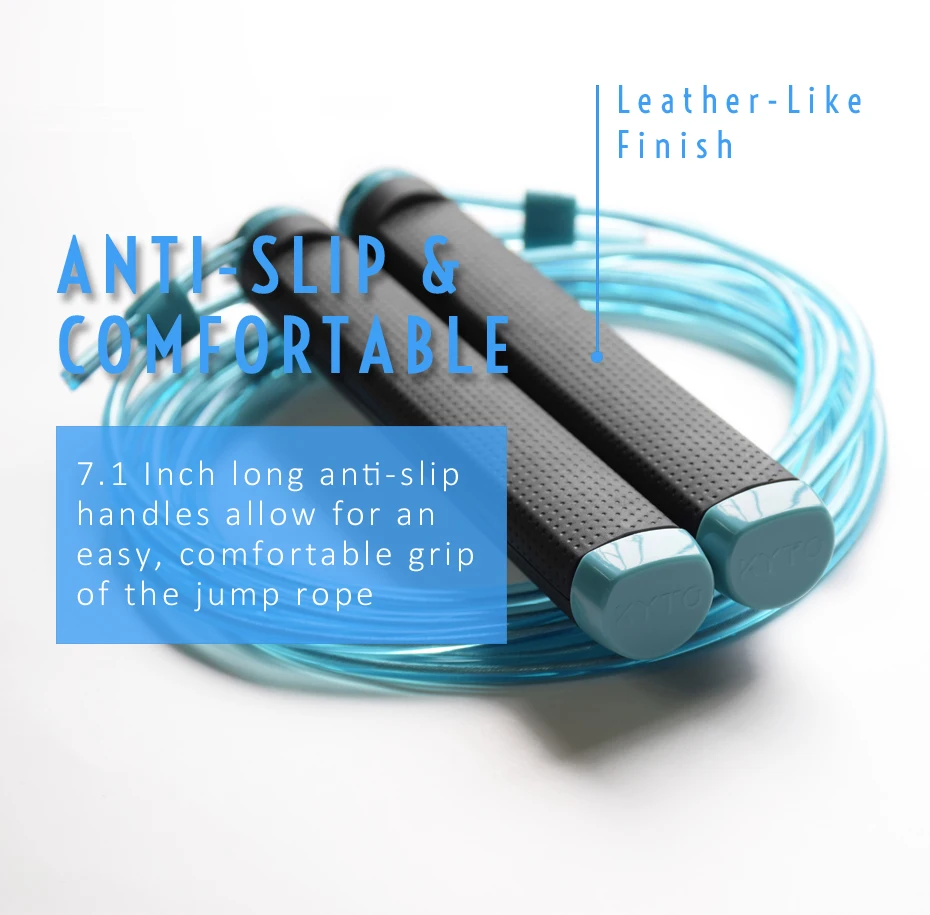 KYTO Jump Rope Crossfit Skipping Rope Adjustable 3M Training Cable With Bearing Steel Wire Loss Weight Speed Boxing, MMA