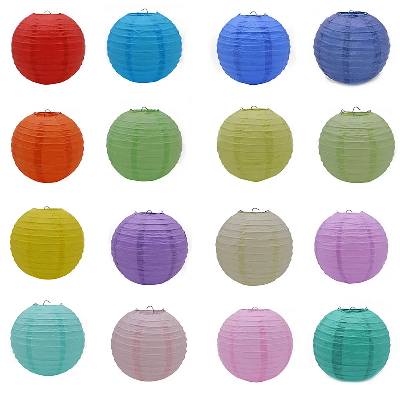 

Mulit Color Option 6'' (15cm) Chinese Paper Lantern Round Lamp Wedding Decor Glim Festival Decoration Lampion Party Scaldfish