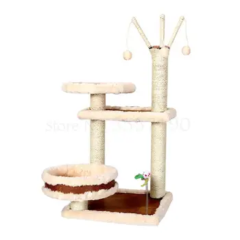

Sisal Cat Climbing Frame Small Cat Rope Rattan Cat Nest Cat Tree One Large Cat Frame Universal Cat Toys In All Seasons