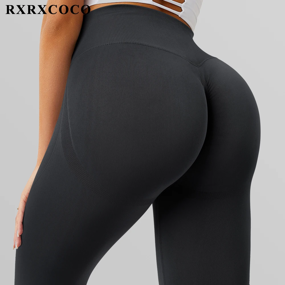 Rxrxcoco Women High Waist Seamless Leggings Yoga Pants