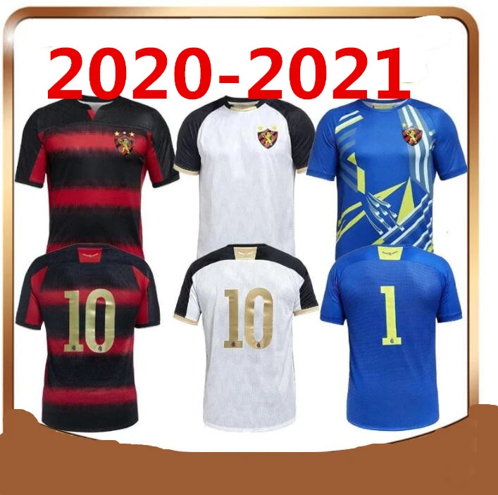 red and black striped soccer jersey