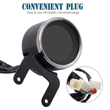 

Tachometer Motorcycle Digital Light 12000rpm LCD Speedometer Odometer Tachometers Multi-function meter Modern Universal